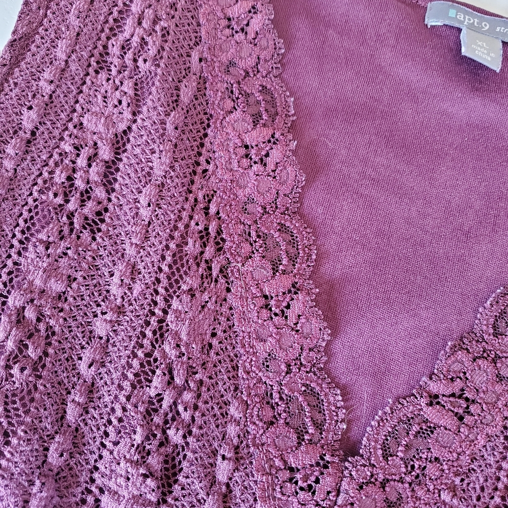 Apt 9 Ruffled Lace Tank Top size XL - Picture 12 of 15